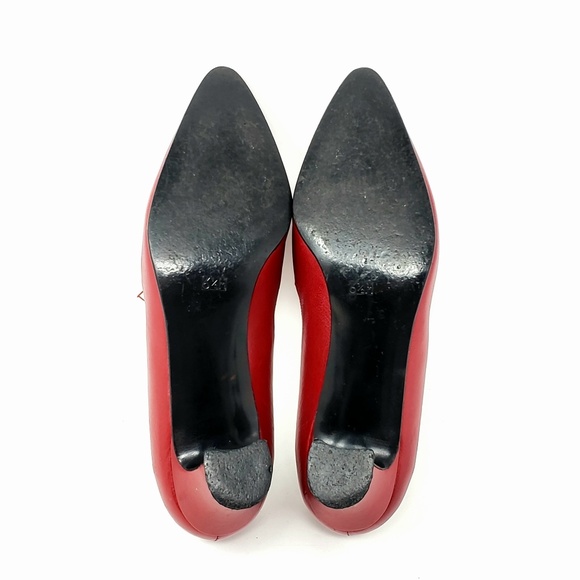 1940s Style Unique Red Designer Tassel Heels - Picture 7 of 7